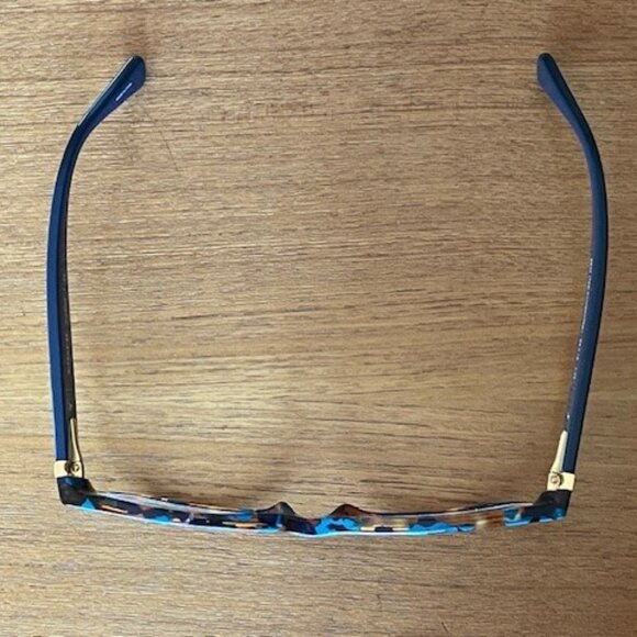 COACH EYEGLASSES FRAMES HC 6078 5337 Teal Confetti 52[]16 + CASE/Cloth LIKE NEW - Picture 7 of 16